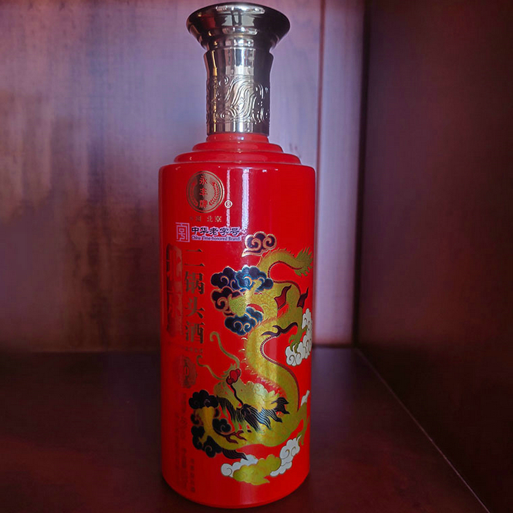 噴涂烤花定制款酒瓶高檔白酒瓶玻璃噴釉烤花燙金.