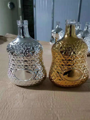 高檔玻璃酒瓶,噴涂酒瓶,工藝酒瓶批發